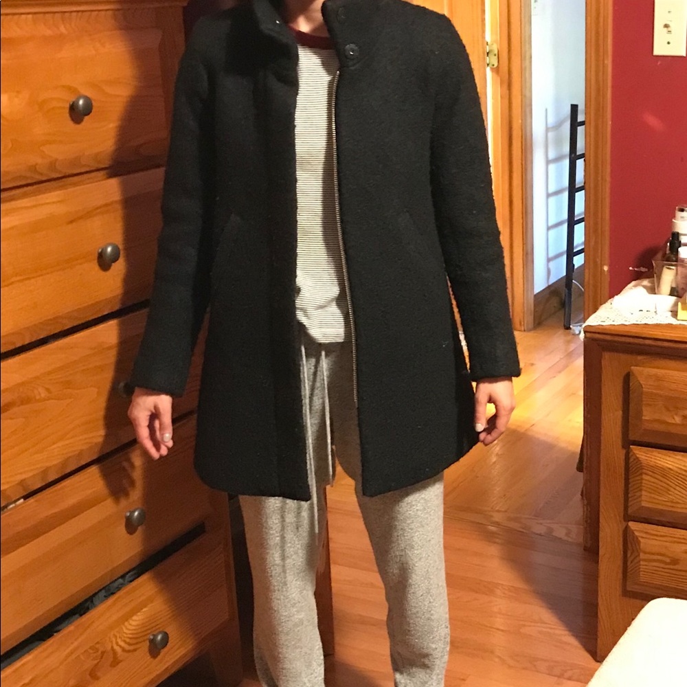LOFT Black Pea Coat